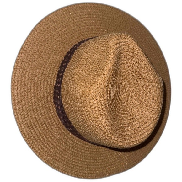 Stylish Tan Straw Hat with Brown Band - Picture 4 of 6